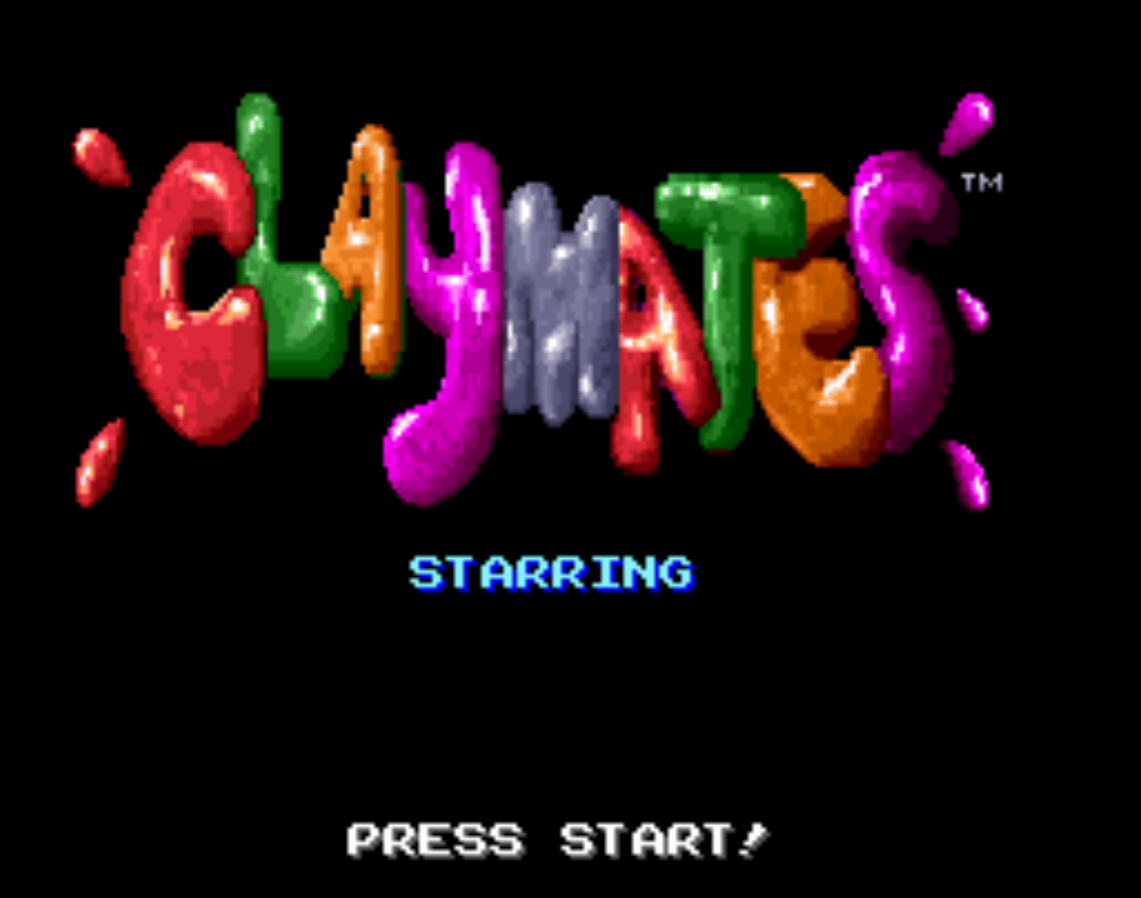 Claymates Title Screen